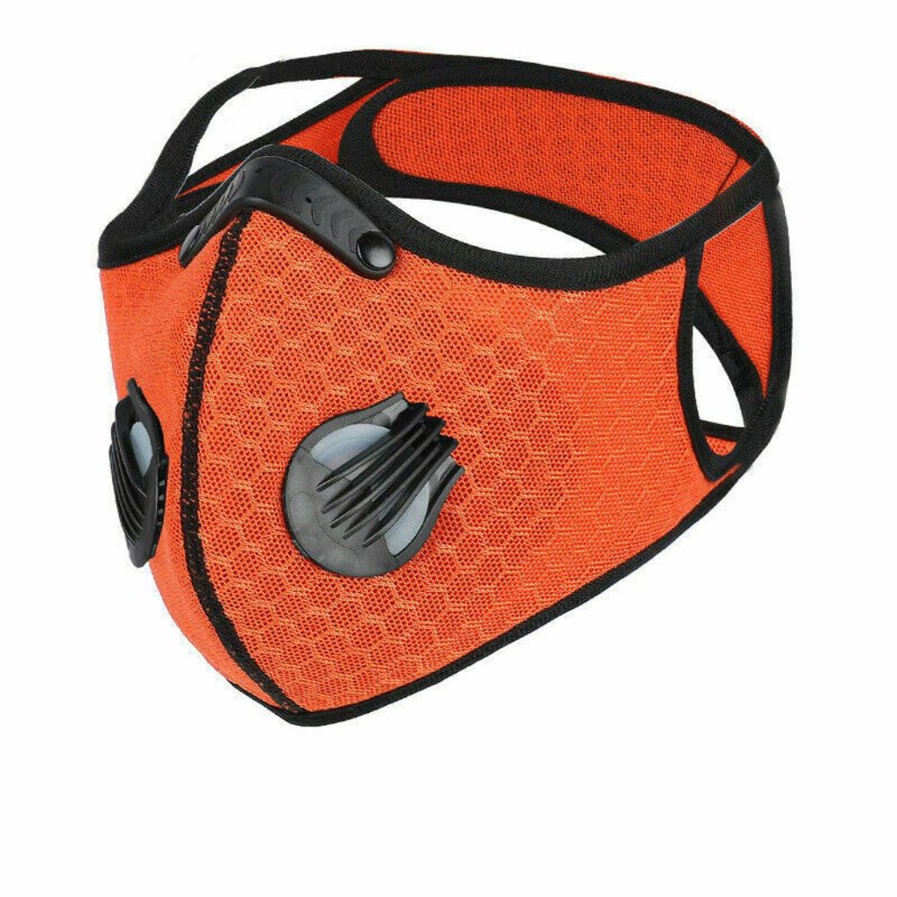 Unisex Adult Face Mask with filter Orange